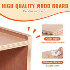 Storage Shelf Tray Cabinet 5-Section Cubby Storage 2-Shelf for Home School, Kid Cubby Lockers
