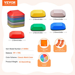 Kids Balance Stepping Stones Sensory Obstacle Course 10 PCS Outdoor Indoor