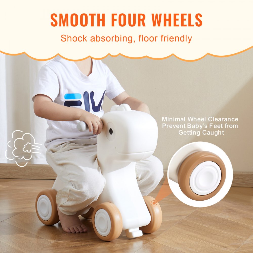 3 in 1 Rocking Horse for Toddlers 1-3 Years, Baby Rocking Horse with Detachable Balance Board and 4 Smooth Wheels, Support up to HDPE Material 80 lbs Kids Ride on Toy, 40° Swinging, Red