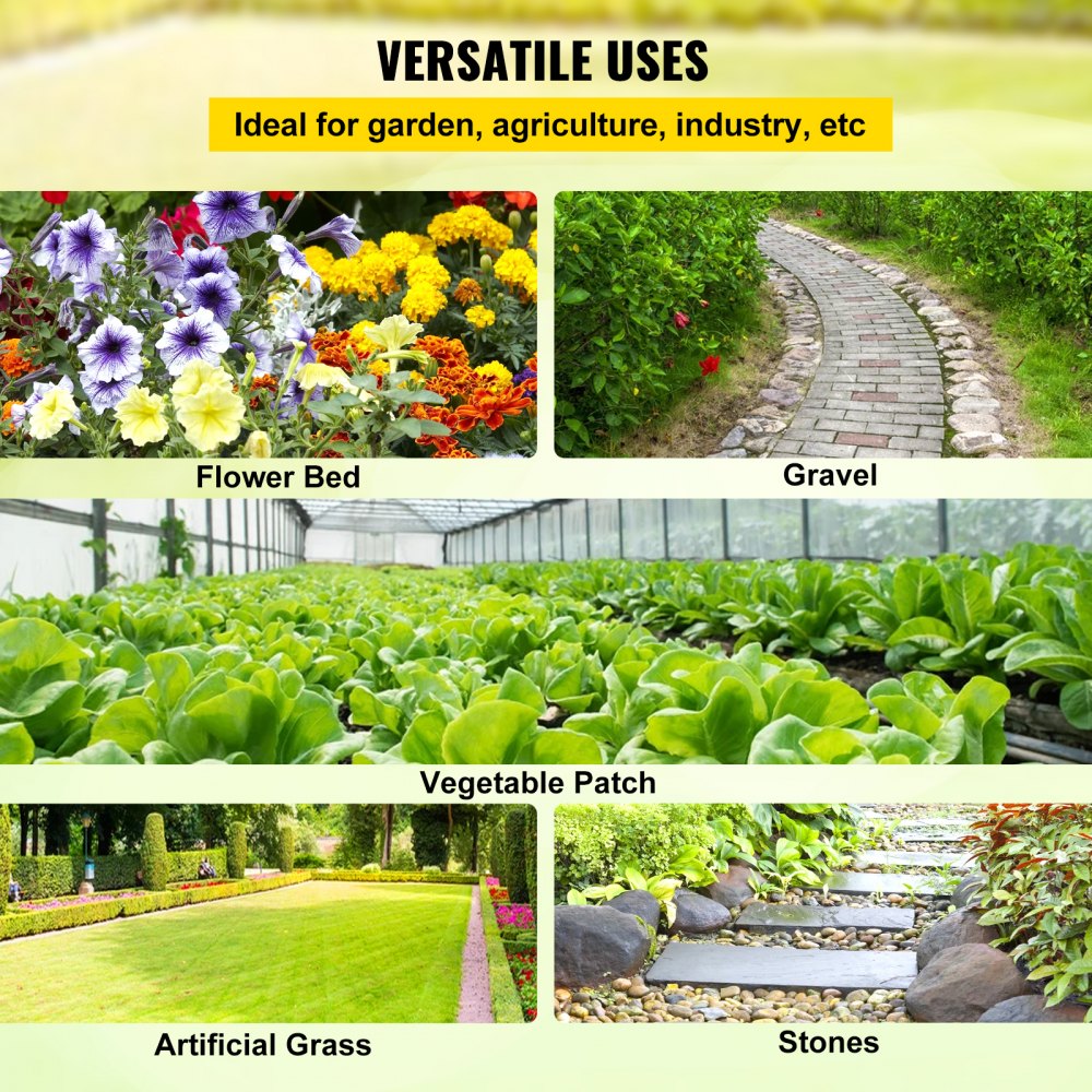 Weed Barrier, 5.8oz Landscape Fabric, 4ft x 300ft Cover Mat Heavy Duty Woven Grass Control Geotextile for Garden, Patio, Black