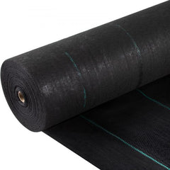 Weed Barrier Landscape Fabric, 5 x 250 ft, 5 Oz Premium Woven Ground Cover Heavy Duty PP Material & Easy Setup, Dual-Layer for Outdoor Garden, Lawn, Driveway, Black