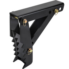 18" Backhoe Thumb, 1/2" Teeth Thickness Heavy Duty Excavator Thumb, Black Steel Weld On Thumb Attachments with 12mm Bolt-On Design Adjustable Mechanical Thumb for Backhoe/Excavator
