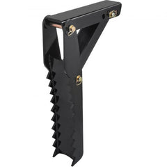 32 inch Backhoe Excavator Thumb Attachments Weld On Adjustable Boom Tractor Excavator 1/2Inch Teeth Thick Steel Plate Assembly 12MM Bolt-On Design