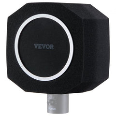 Microphone Isolation Ball, High-Density Acoustic Foam, Windscreen Isolation Shield with Dual-Layered Pop Filter, for φ1.57 to 2.36 in Microphones Vocal Isolation Booth Noise Reflection Reduction