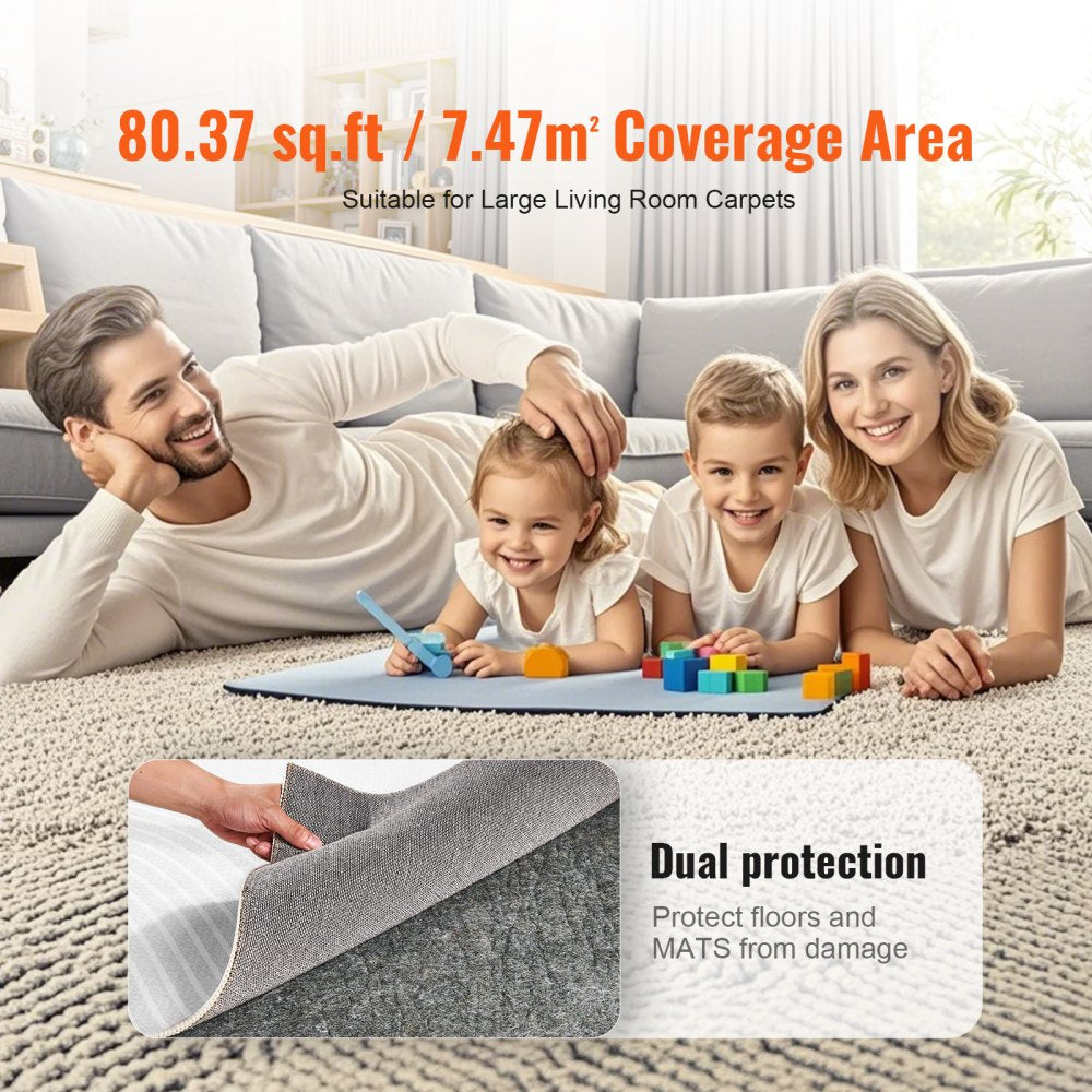 Bostome non-slip rug pad gripper in 8x10 size with a 0.24" thick polyester felt design.