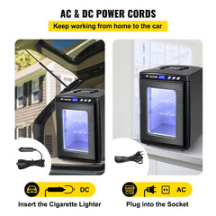 Black Reptile Incubator 25L Scientific Lab Incubator Digital Incubator Cooling and Heating 5-60°C Reptile Egg Incubator 12V/110V Work for Small Reptiles