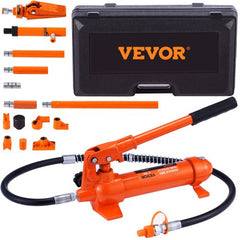 4 Ton/8800 LBS Porta Power, Portable Hydraulic Ram with 3.9 ft/1.2 m Oil Hose, Auto Body Frame Repair Kit with Storage Case for Car Repair, Truck, Farm