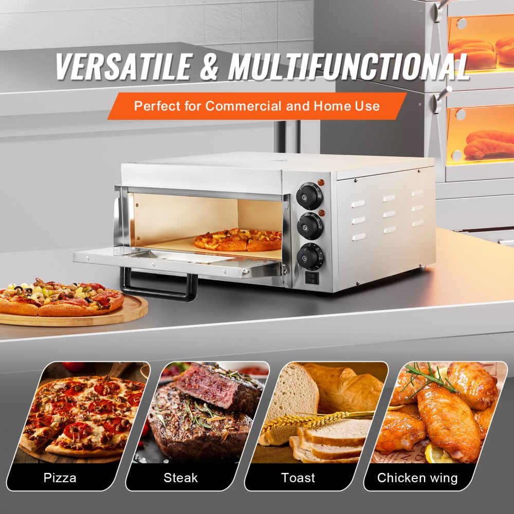 Commercial Countertop Pizza Oven Electric Pizza Oven for 16" Pizza Indoor