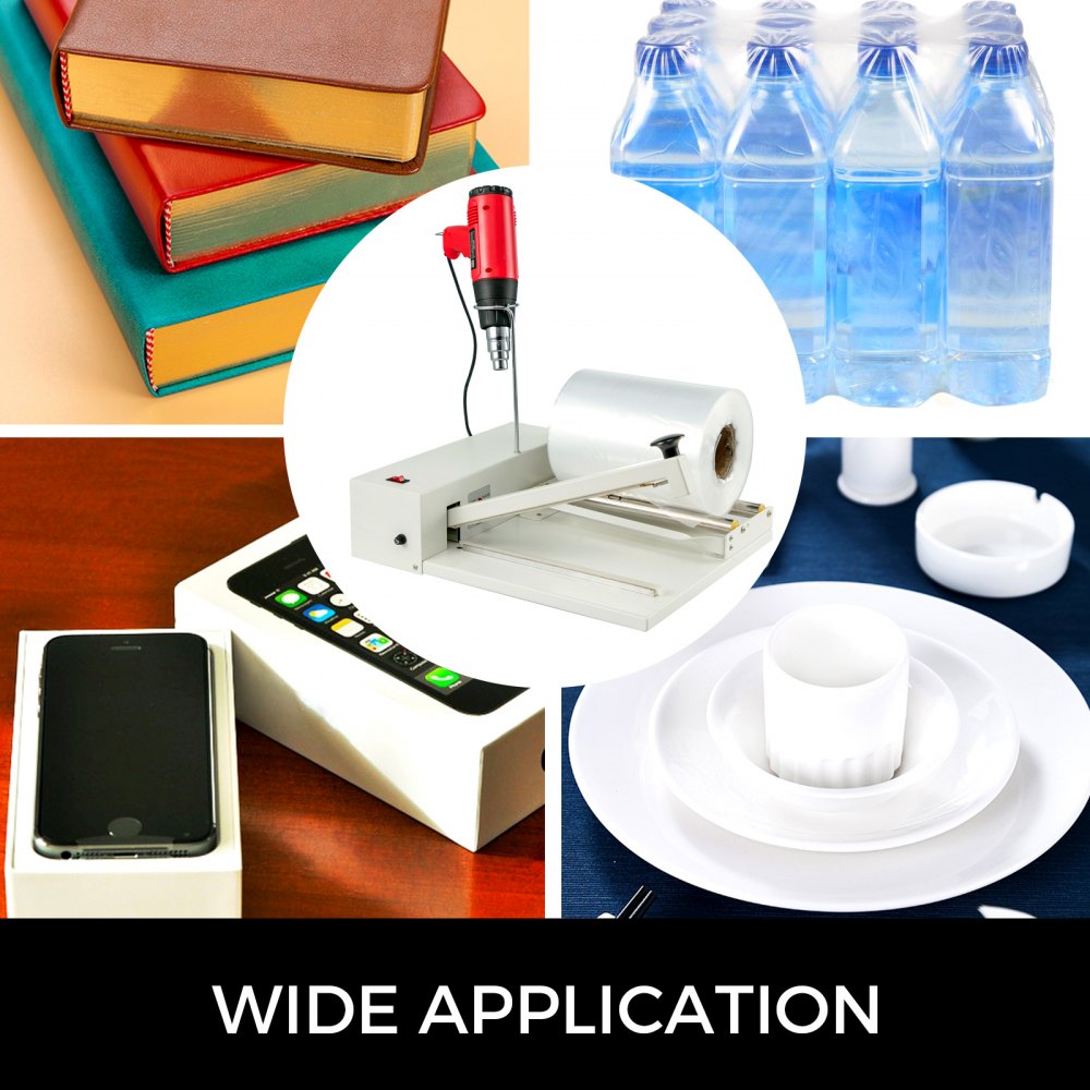 18" Shrink Wrap Sealer, 530W I-Bar Shrink Wrap Machine, Shrink Wrap Sealer with Heat Gun and Shrink Film Suit for PVC POF Film