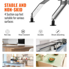 Commercial Vegetable Slicer, 1/4 and 1/2 inch Tomato Slicer, Stainless Steel and Aluminum Alloy Vegetable Cutter Slicer, Manual Tomato Slicer with Non-slip Feet, for Tomatoes, Onions, Potatoes