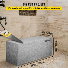 Bostome Ready to Tile Shower Seat is a 47.2" EPS composite bench with a waterproof surface.