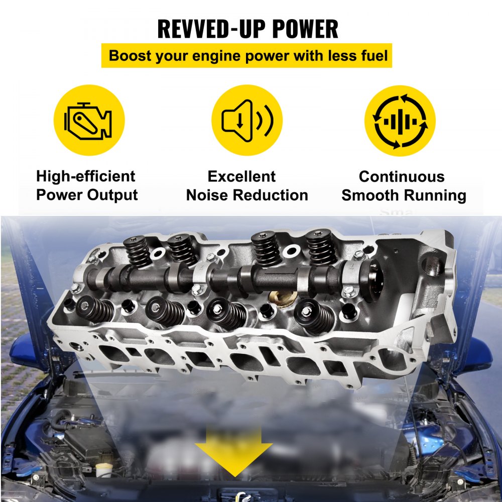 Complete Cylinder Head for 85-95 22R 22RE 22RE 2.4L SOHC Pickup 4Runner Speed