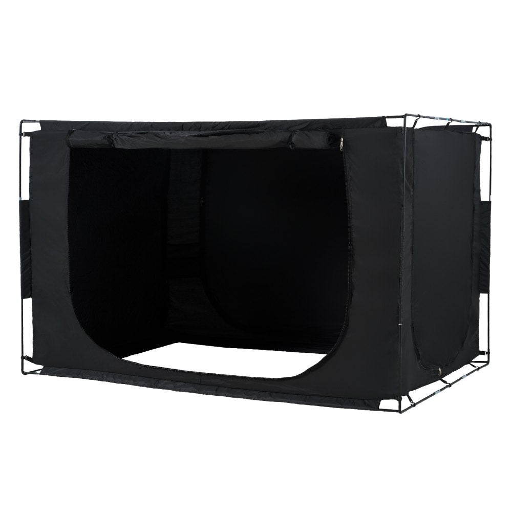 3 Doors Bed Tent Breathable Tent 70% Blackout with 0.43 in Fiber Poles