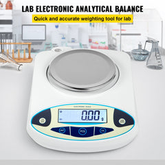 Lab Scale Analytical Balance, 3000g x 0.01g Accuracy High Precision Lab Scale 13 Units Conversion Scientific Digital Laboratory Balance Scale for Lab, Jewelry, Industrial, Business(3000g, 0.01g)