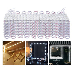 200PCS LED Storefront Lights, 103 ft DC 12V, LED Module Lights, 2835 SMD 3-LED 1.5W Window Lights with Tape Adhesive Backside, for Business Store Window Advertising Letter Signs, IP68 Waterproof