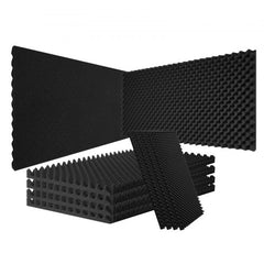 Bostome Acoustic Foam Panels in egg shape, 48x24x2 inches, designed to reduce sound echoes.