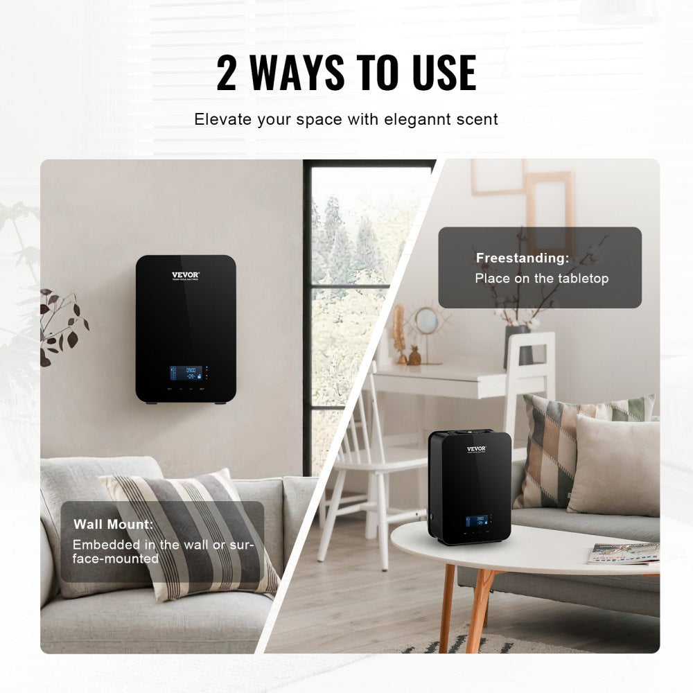 Upgrade HVAC Scent Diffuser, Smart Scent Air Machine for Home, 180ML with Cold Air Technology, Waterless Essential Oil Diffuser, Cover Up to 2000 Sq.Ft for Living Room, Office, Spa, Hotel