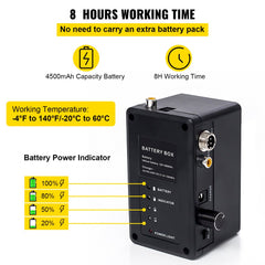 Bostome 328ft sewer camera with 9-inch LCD monitor, waterproof design, and adjustable LED lights.