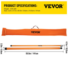 Load Height Measuring Stick, 20` Sturdy Fiberglass Truck Height Stick with Adjustable Pole, Non-conductive Truck Height Measuring Stick with Carrying Bag, Height Stick for Trucks, Car Haulers