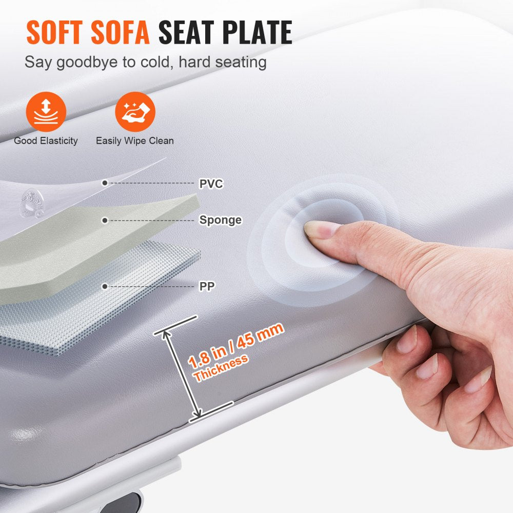 Tub Transfer Bench for Bathtub 500lbs, Shower Seats for Adults, Lightweight Shower Bench for Elderly and Disabled with Padded Seat,  Non-Slip Bath Seats with Armrest and Reversible Backrest