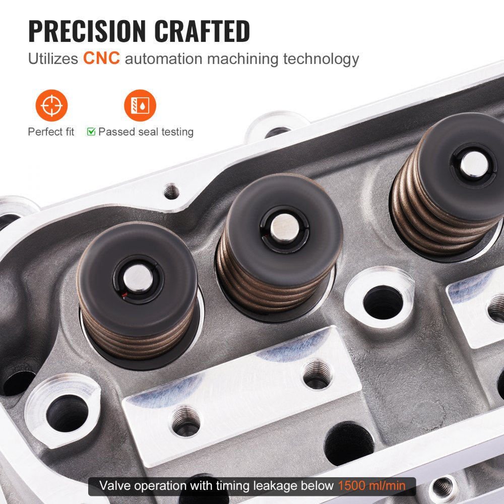 Engine Cylinder Head Assembly Replacement Aluminum for SBF FORD Mustang