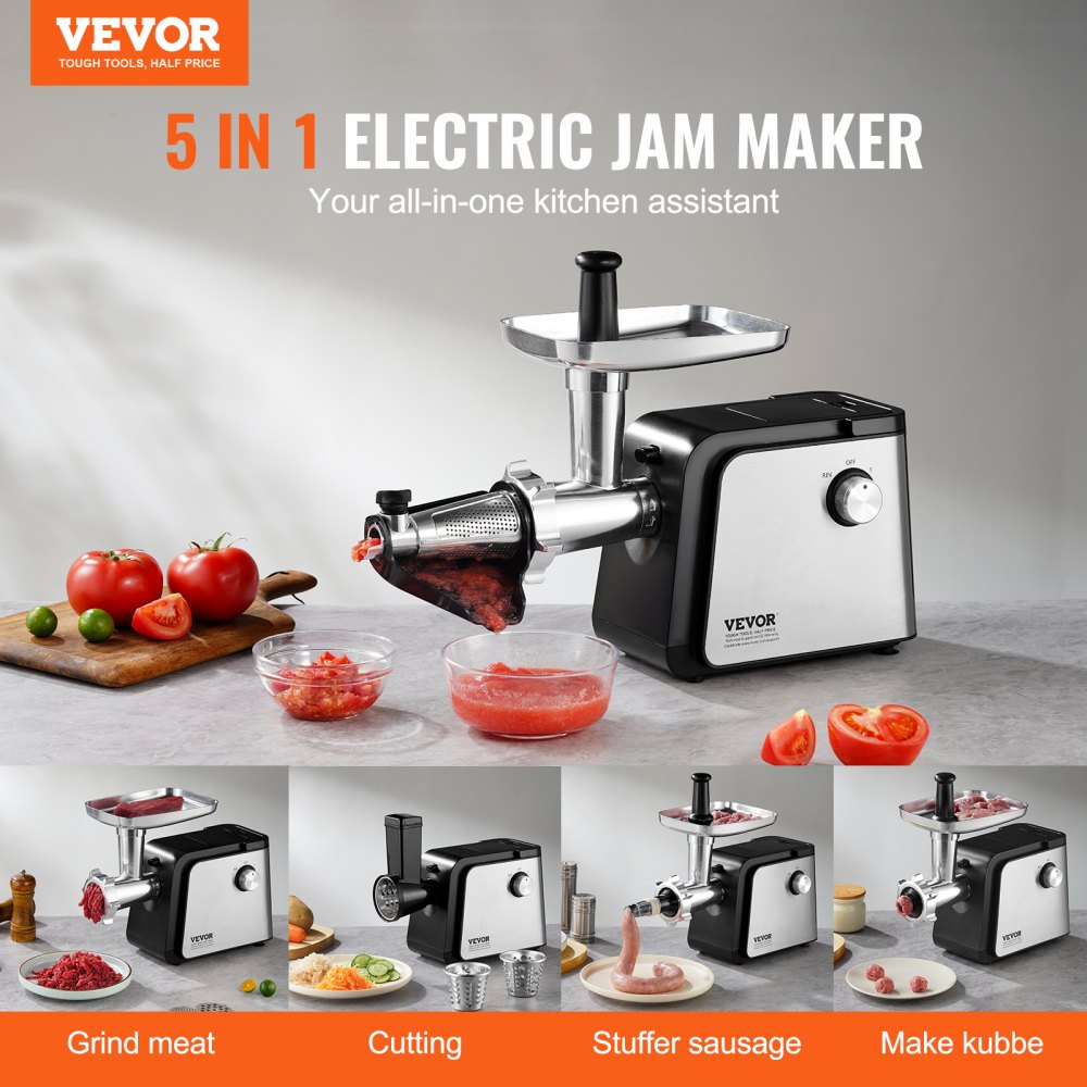 4.9 LBS/Min Electric Tomato Strainer 500W Tomato Sauce Maker Machine Home