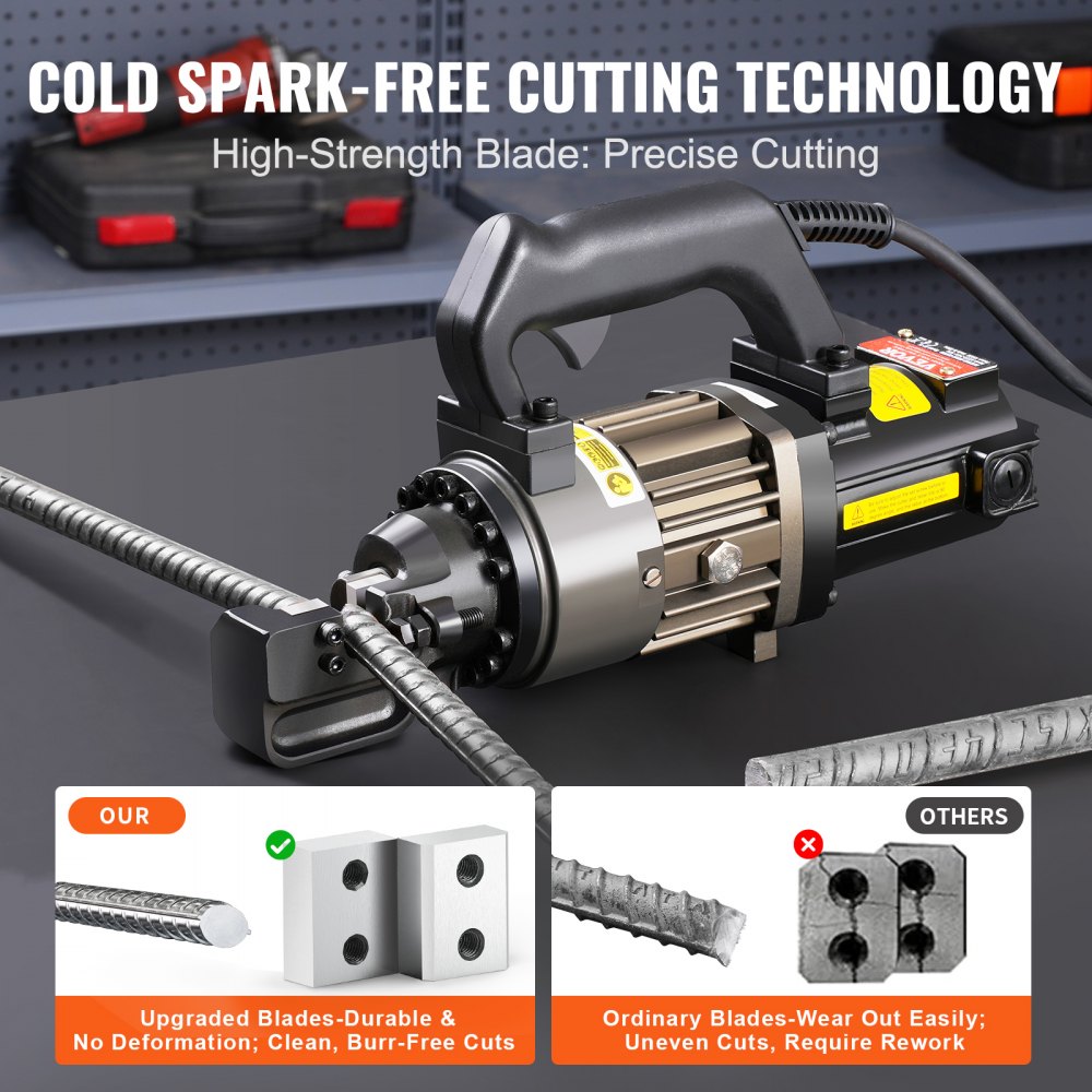 1000W Electric Hydraulic Rebar Cutter Cutting up to 5/8 Inch 4-16mm #5