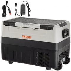 Car Refrigerator, 12 Volt Car Refrigerator Fridge, 37 QT/35 L Dual Zone Portable Freezer, -4℉-50℉ Adjustable Range, 12/24V DC and 100-240V AC Compressor Cooler for Outdoor, Camping, Travel, RV