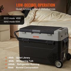 Car Refrigerator, 12 Volt Car Refrigerator Fridge, 40QT/38L Dual Zone Portable Freezer, -4℉-50℉ Adjustable Range, 12/24V DC and 100-240V AC Compressor Cooler for Outdoor, Camping, Travel, RV