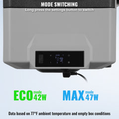 Portable Car Refrigerator Freezer Compressor 30 L Single Zone for Car Home
