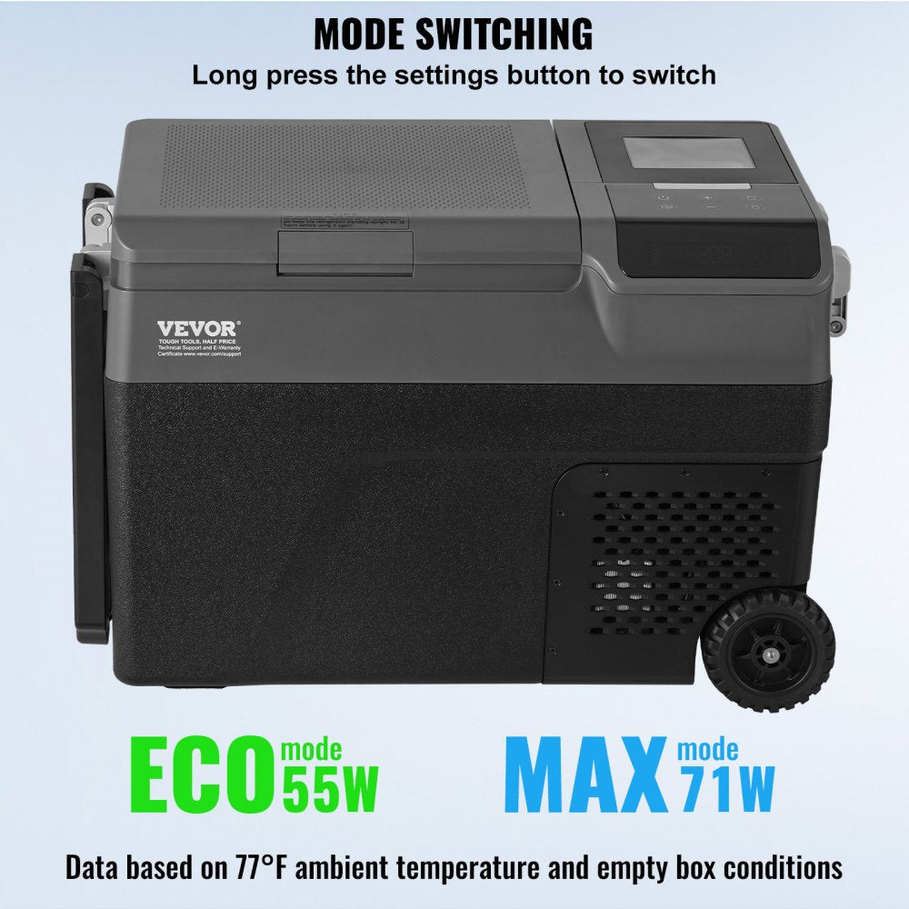 Portable Car Refrigerator Freezer w/ Ice Making Function 37QT Single Zone