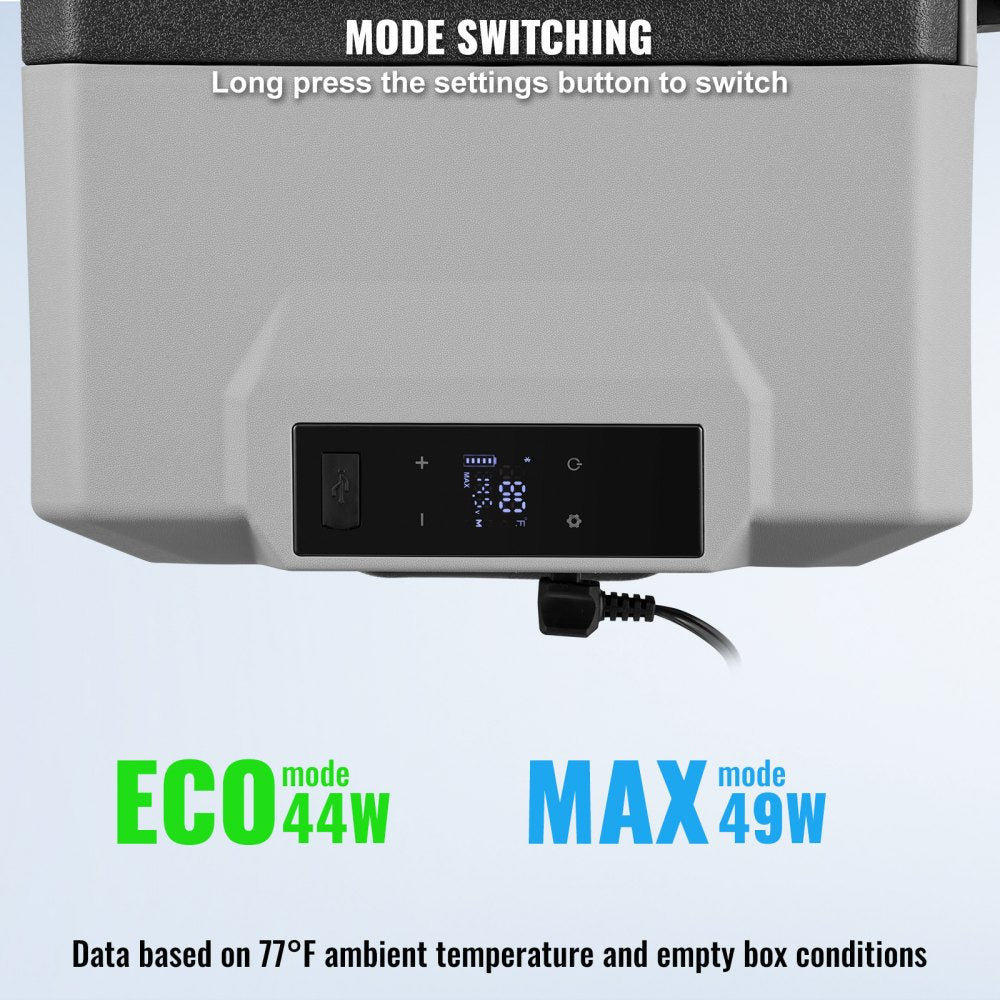 Portable Car Refrigerator Freezer Compressor 50 L Single Zone for Car Home