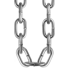 Grade 30 Chain 1/4 Inch by 100Ft Length Grade 30 Proof Coil Chain Zinc Plated Grade 30 Chain for Towing Logging Agriculture and Guard Rails