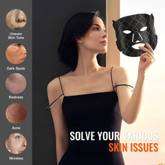 Red Light Therapy for Face LED Face Mask Light Therapy with 3 Wavelengths