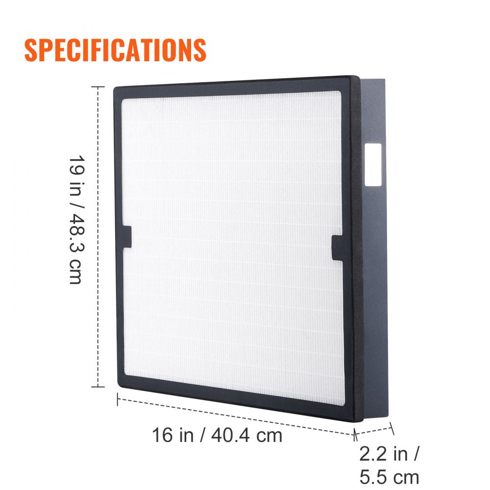 Bostome HEPA air filter, 15.75" x 15.75", designed for air scrubber replacement.