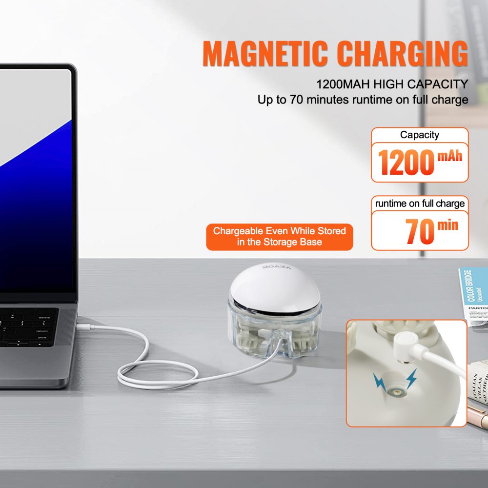 Electric Scalp Massager with Heat Rechargeable Head Massager Waterproof
