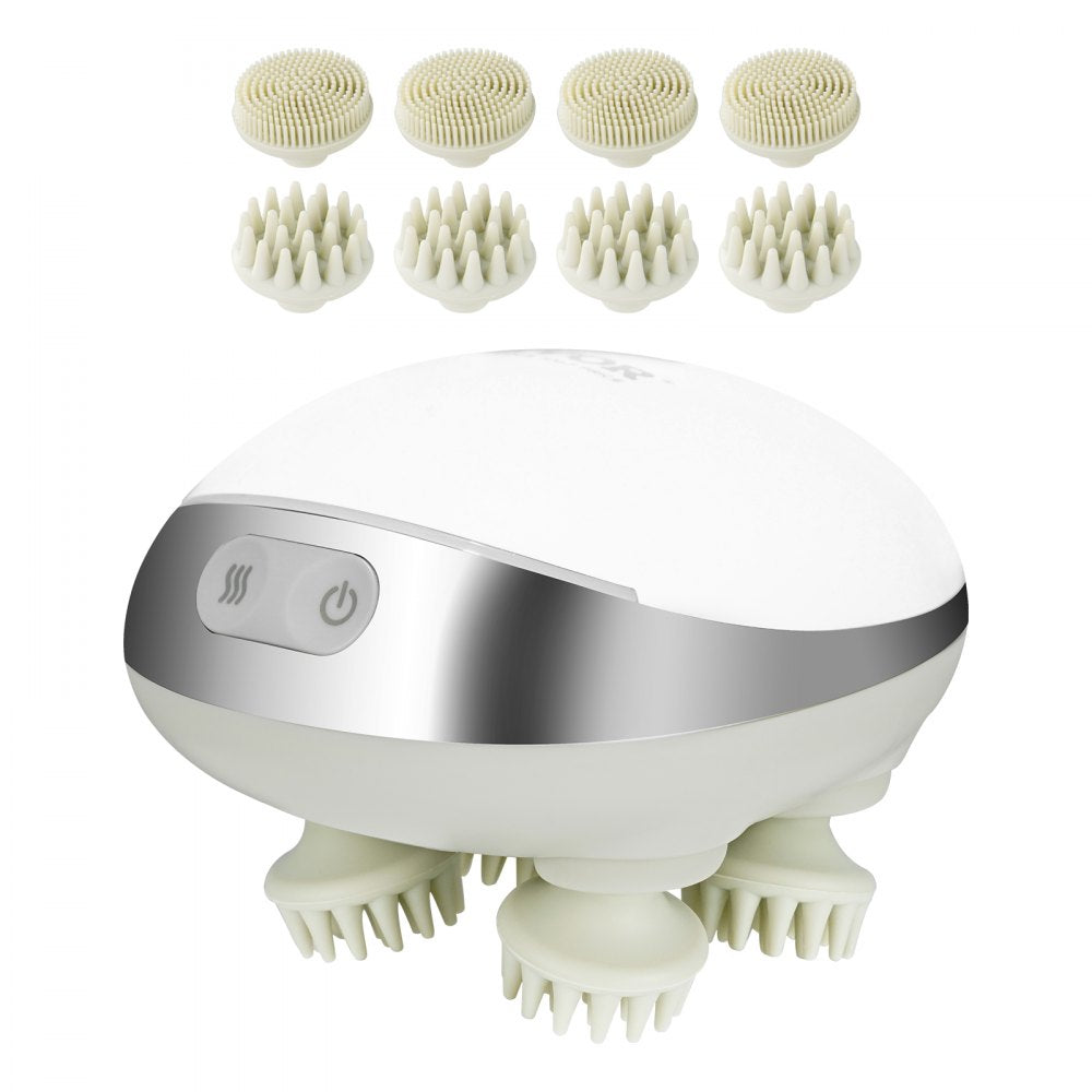 Electric Scalp Massager with Heat Rechargeable Head Massager Waterproof