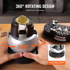 Bostome 5" engraving ball vise with 360° rotation and adjustable jaw for jewelry setting.