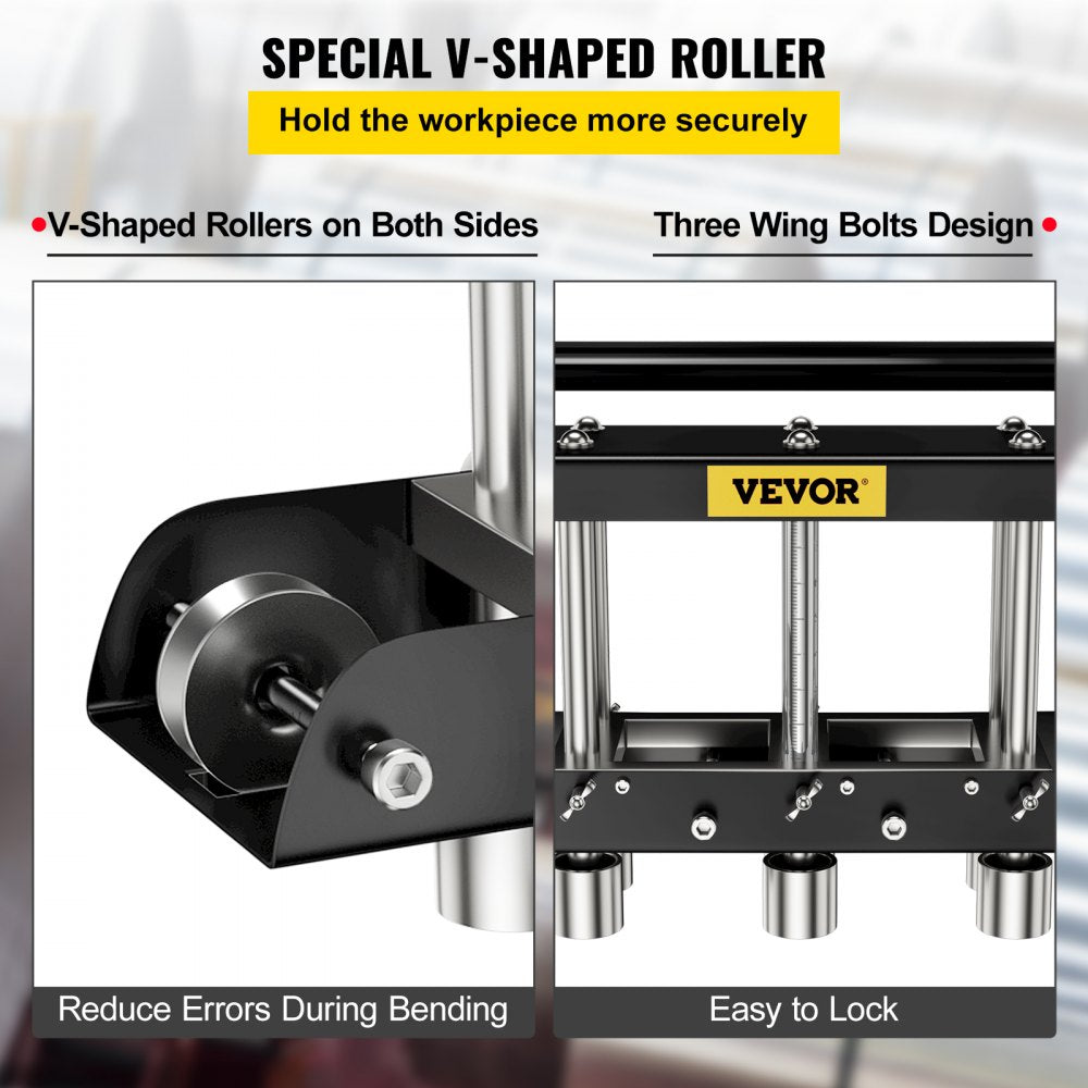 Bostome 3-Station Sheet Metal Brake with adjustable height and all-metal construction.