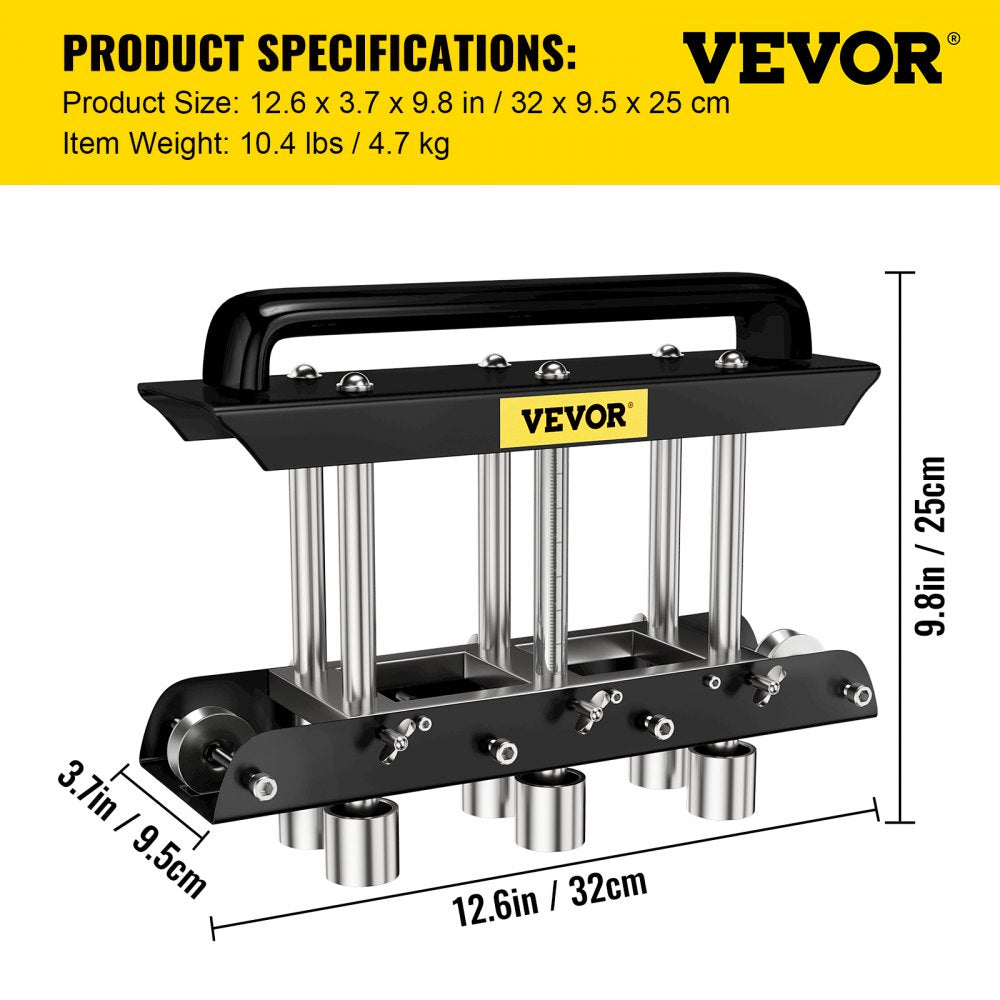 Bostome 3-Station Sheet Metal Brake with adjustable bending height and durable metal construction.