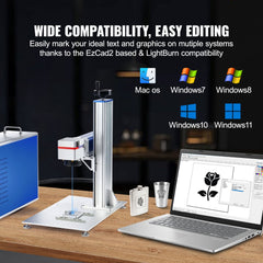 Fiber Laser Marking Machine 30W LightBurn Compatible Fiber Laser Engraver