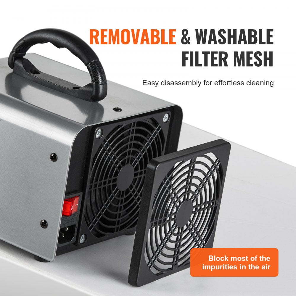 Bostome 36000mg/h ozone generator with timer for effective odor removal in various spaces.