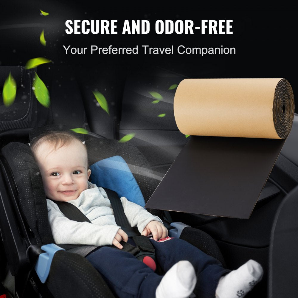 Car Sound Deadening Mat, 210 mil 36 sqft Automotive Sound Deadener, High Density Foam Sound Deadener Material & Heat Barrier, Double Layer Waterproof Structure Acoustic Insulation Mat