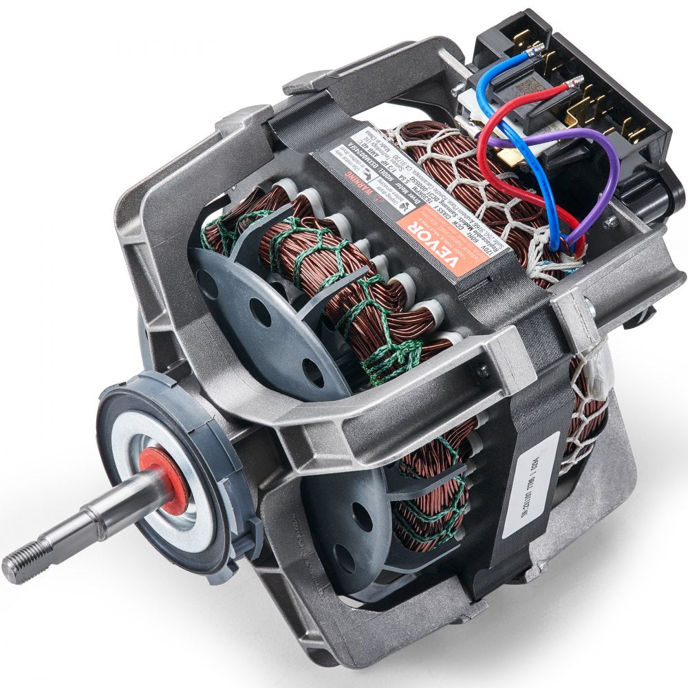 DC31-00055G 1/3HP 1630RPM dryer drive motor for Samsung and Kenmore, showing internal components.