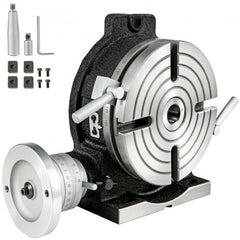 Bostome 8" horizontal vertical rotary table with dual orientation for precise milling and drilling.