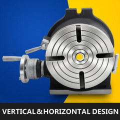 Bostome 8" rotary table with dual vertical and horizontal design for precise milling and drilling.