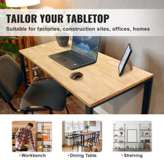 Wood Table Top, Holds up to 330 lb, 59.1" x 29.5" x 1.5" Rectangular Countertop for Height Adjustable Electric Standing Desk Frame, Universal Solid One-Piece Maple Desktop for Office & Home Desk