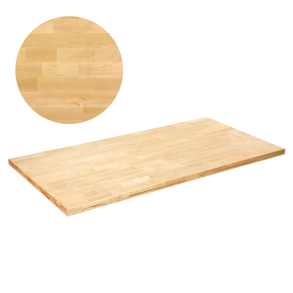 Wood Table Top, Holds up to 330 lb, 59.1" x 29.5" x 1.5" Rectangular Countertop for Height Adjustable Electric Standing Desk Frame, Universal Solid One-Piece Maple Desktop for Office & Home Desk
