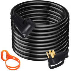 30Ft 50 Amp RV Extension Cord Durable Premium Power Cord RV 26.5mm Wire Diameter Extension Cord Copper Wire RV Cord Power Supply Cable for Trailer Motorhome Camper with Handles