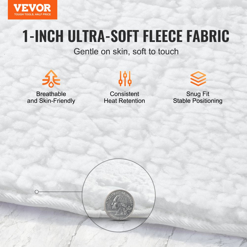 Massage Table Warmer Heating Pad 1" Thickened Fleece Warmer with Timer